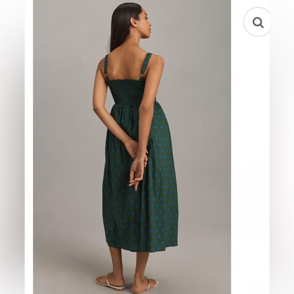 Anthropologie Pinnacle by Shruti Sancheti Smocked A-Line Midi Dress - Picture 2 of 6
